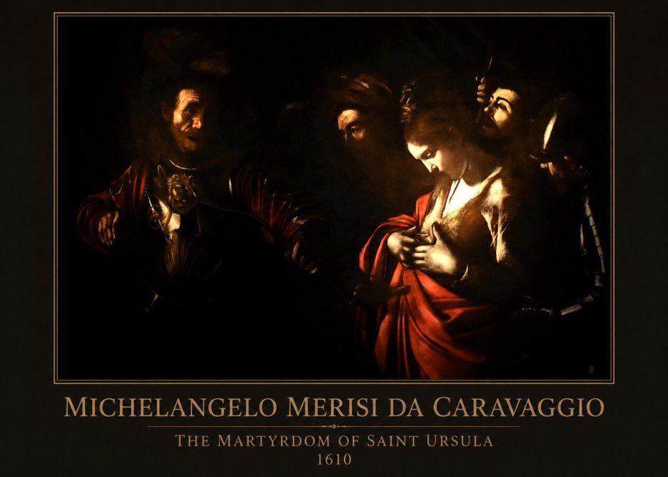 Michelangelo Merisi da Caravaggio The Martyrdom of Saint Ursula No1 - Poster