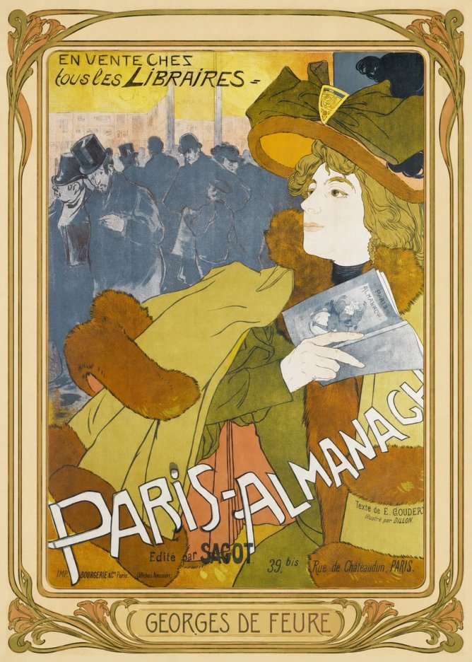 Georges de Feure Paris-almanach I No1 - Poster