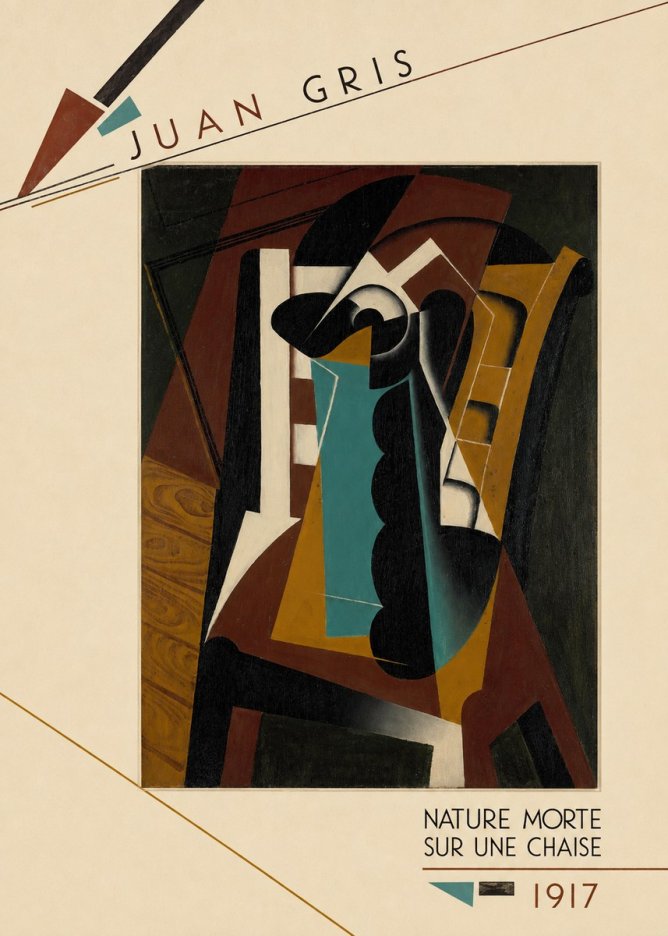 Juan Gris Nature Morte Sur Une Chaise No5 - Poster