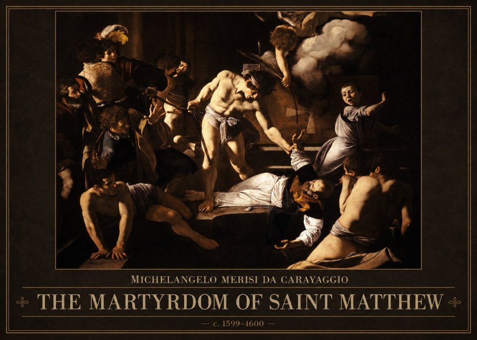 Michelangelo Merisi da Caravaggio The Martyrdom of Saint Matthew No2 - Poster