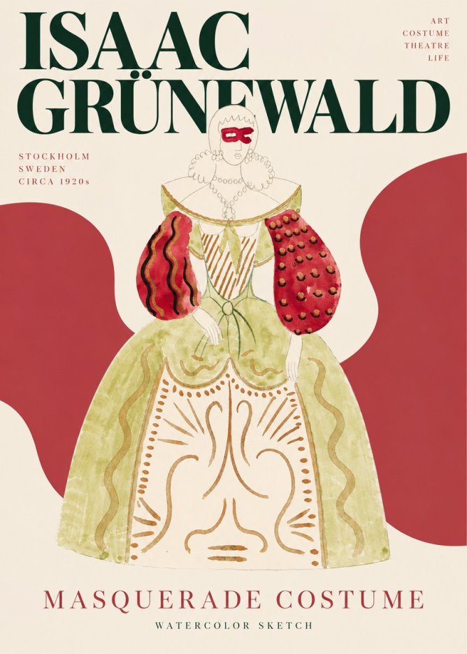 Isaac Grünewald Masquerade Costume No3 - Poster