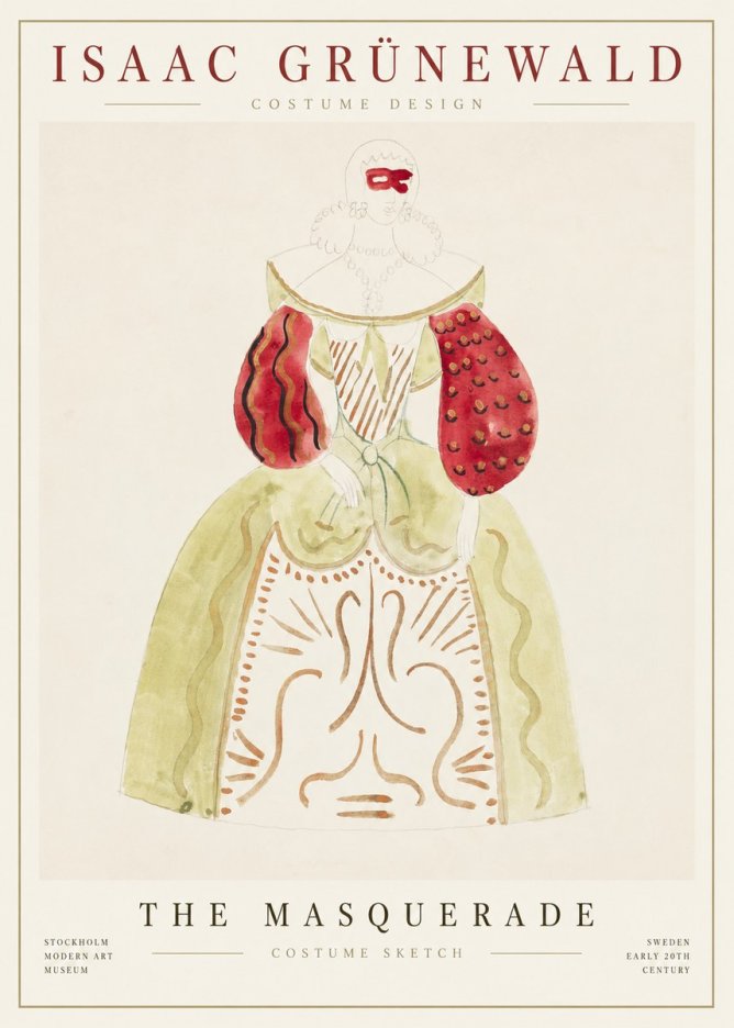 Isaac Grünewald Masquerade Costume No6 - Poster