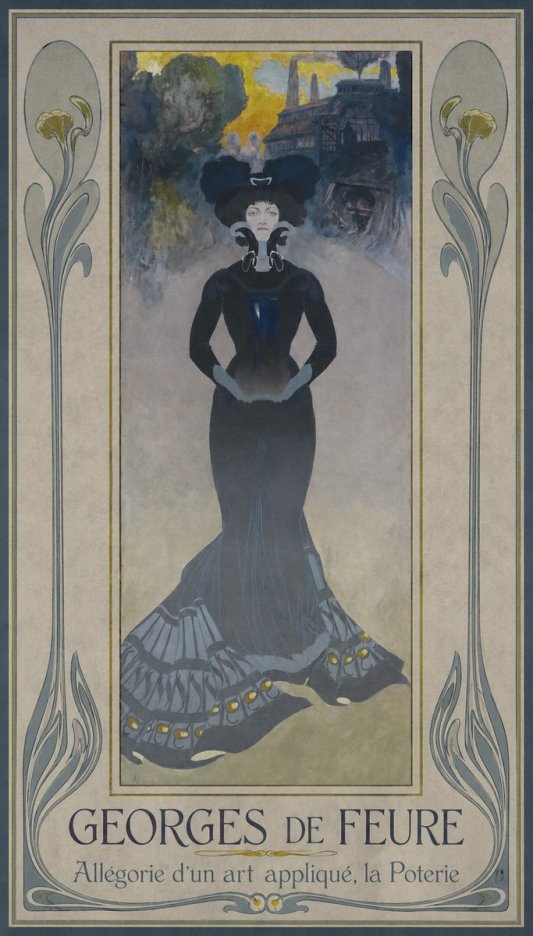 Georges de Feure Allégorie D'un Art Appliqué, La Poterie No1 - Poster