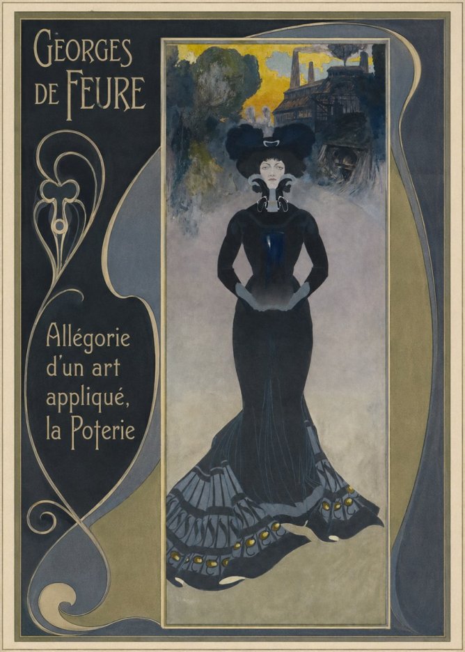 Georges de Feure Allégorie D'un Art Appliqué, La Poterie No2 - Poster