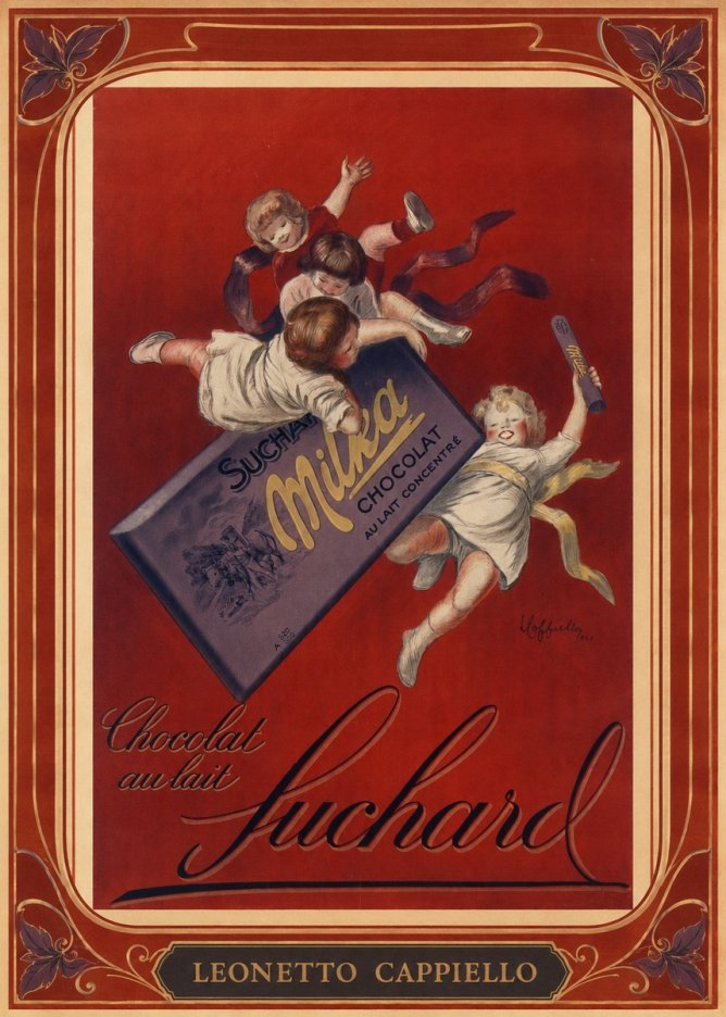Leonetto Cappiello Suchard Milka Chocolat No1 - Poster