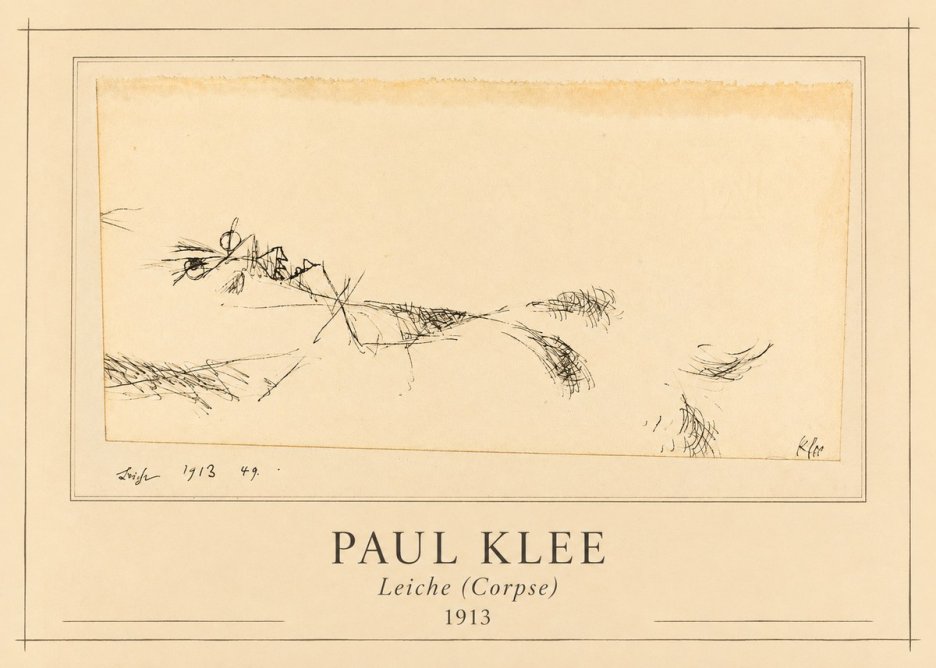Paul Klee Leiche (Corpse) No1 - Poster