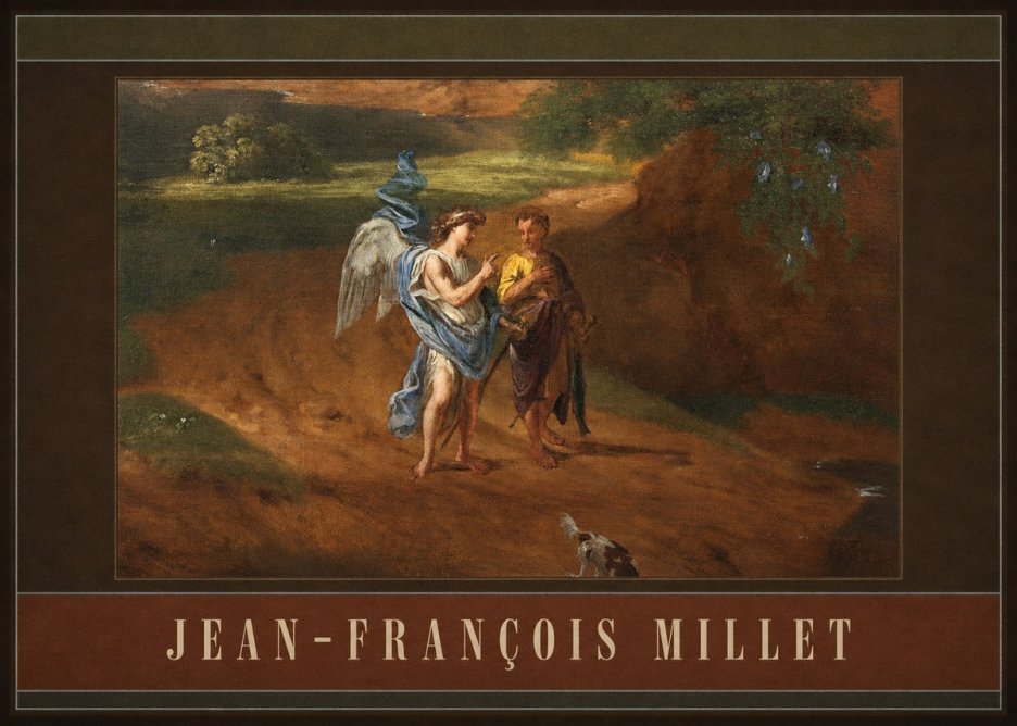 Jean-François Millet Tobias and the Angel No4 - Poster