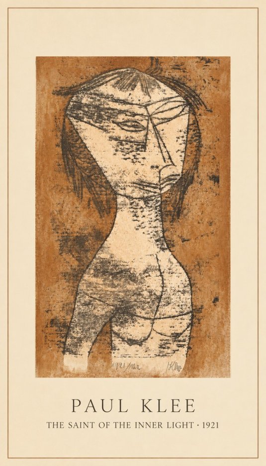 Paul Klee The Saint of the Inner Light No2 - Poster