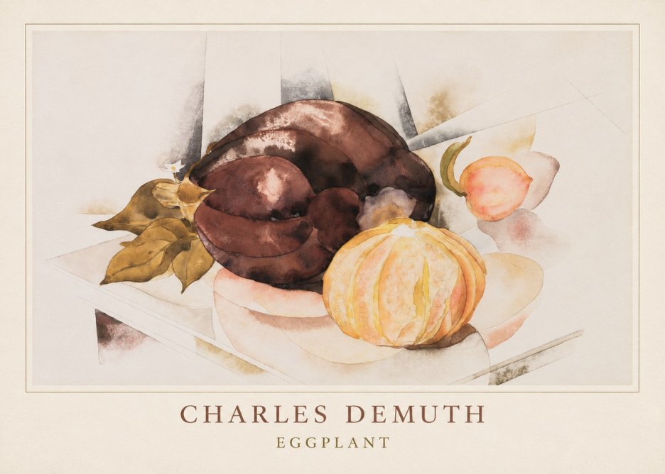 Charles Demuth Eggplant No4 - Poster