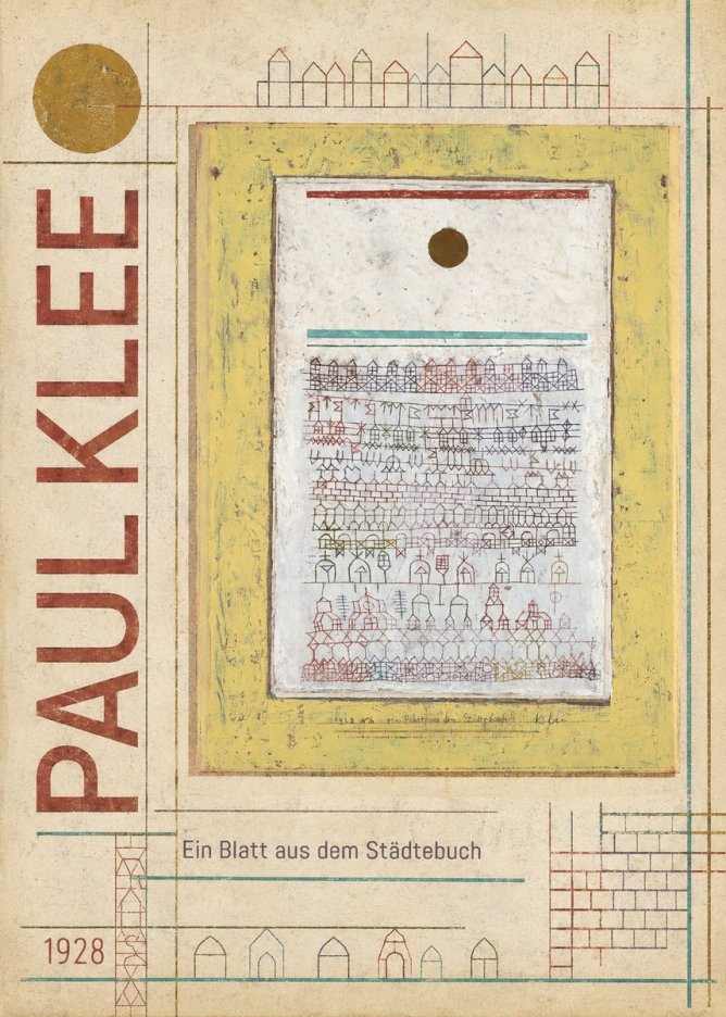 Paul Klee Ein Blatt Aus Dem Städtebuch No6 - Poster