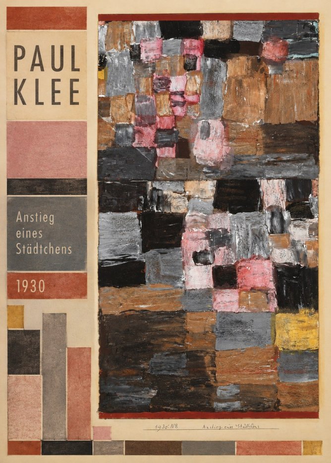 Paul Klee Anstieg Eines Städtchens No3 - Poster