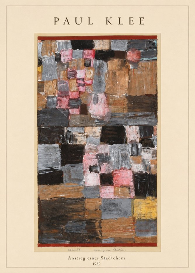 Paul Klee Anstieg Eines Städtchens No4 - Poster