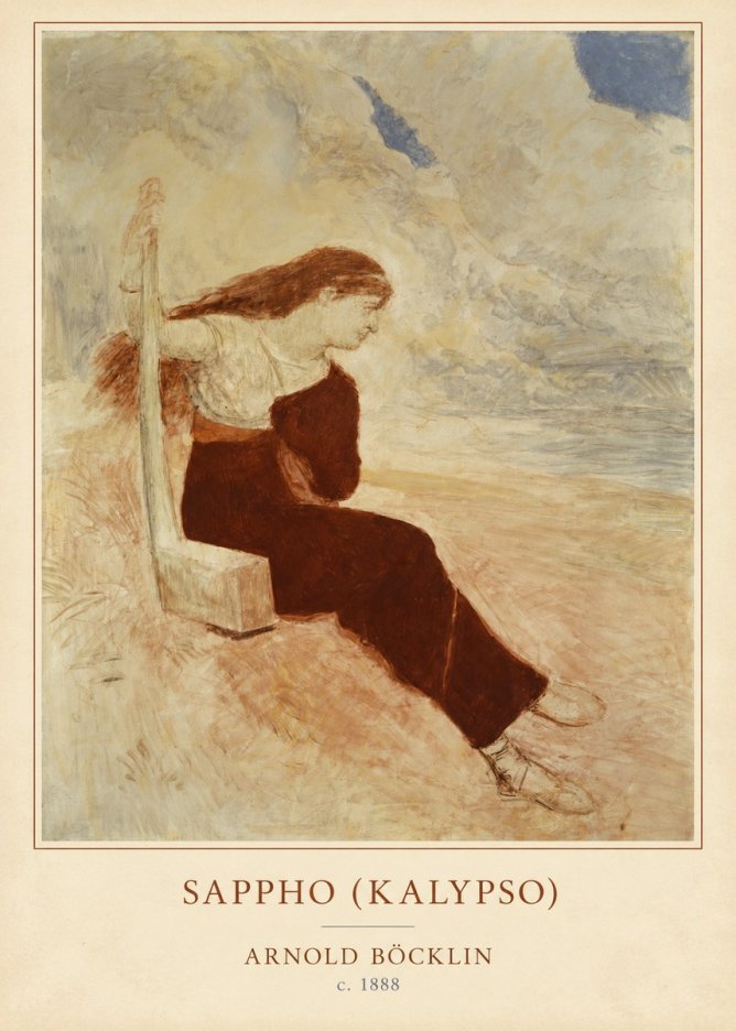 Arnold Böcklin Sappho (Kalypso) No4 - Poster