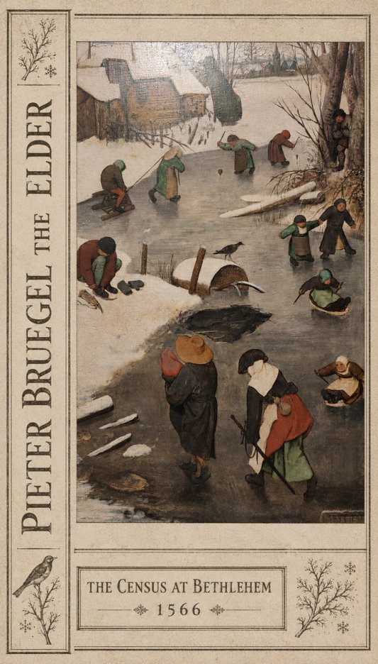 Pieter Bruegel The Census at Bethlehem II No2 - Poster