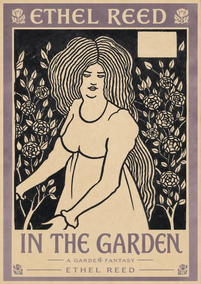 Ethel Reed In the Garden No3 - Poster