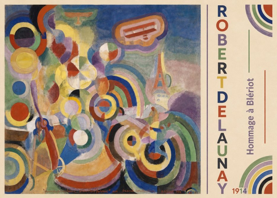 Robert Delaunay Hommage À Blériot 1914 No2 - Poster