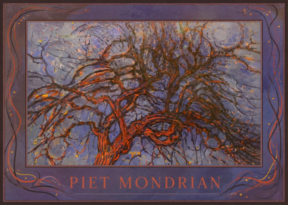 Piet Mondrian The Red Tree No1 - Poster