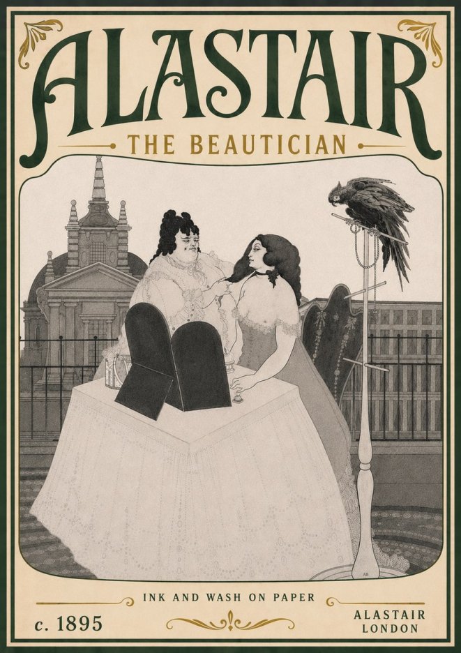Alastair The Beautician No6 - Poster