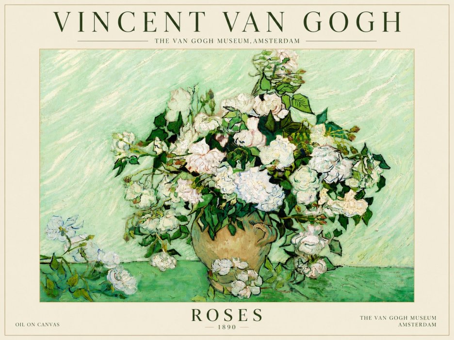 Van Gogh Roses II No6 - Poster