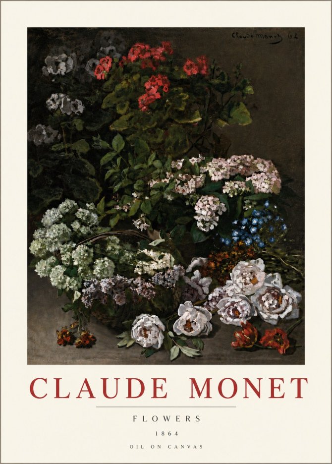 Monet Flowers No6 - Poster