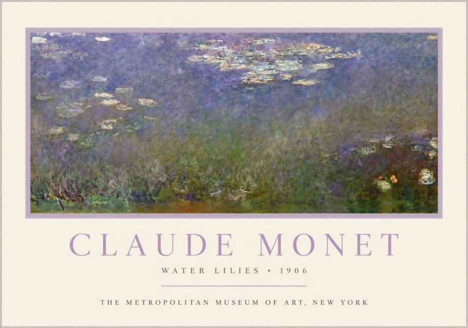 Monet Water Lilies - 1906 No3 - Poster