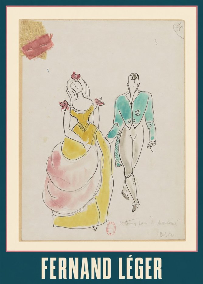 Fernand Léger Costume Pour "Le Mandarin" No1 - Poster