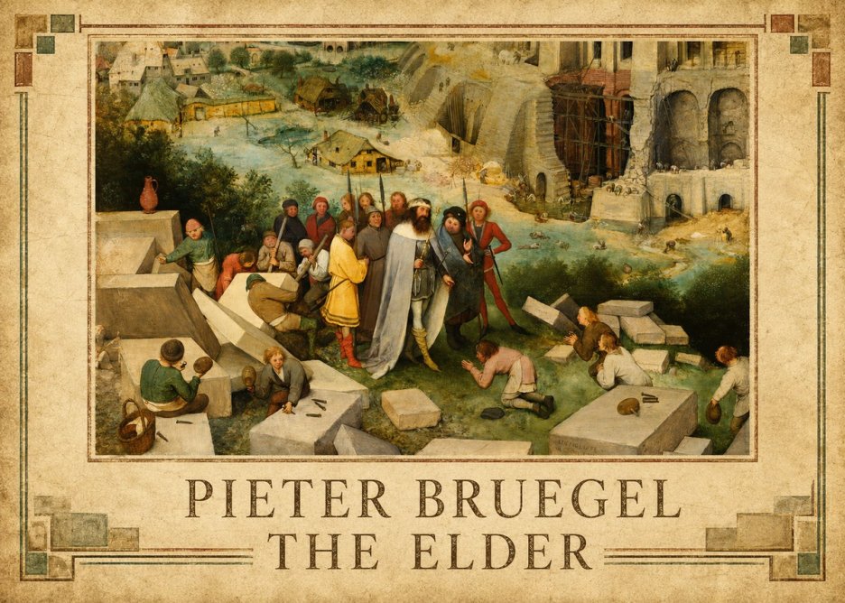 Pieter Bruegel The Tower of Babel XIV No3 - Poster