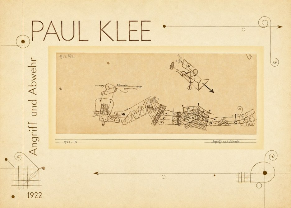 Paul Klee Angriff Und Abwehr No2 - Poster