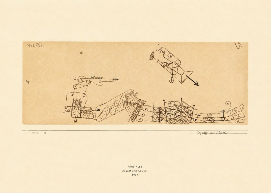 Paul Klee Angriff Und Abwehr No4 - Poster