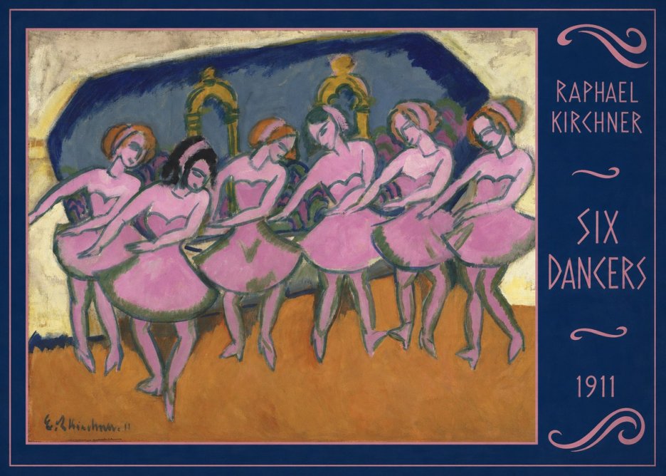 Raphael Kirchner Six Dancers No2 - Poster