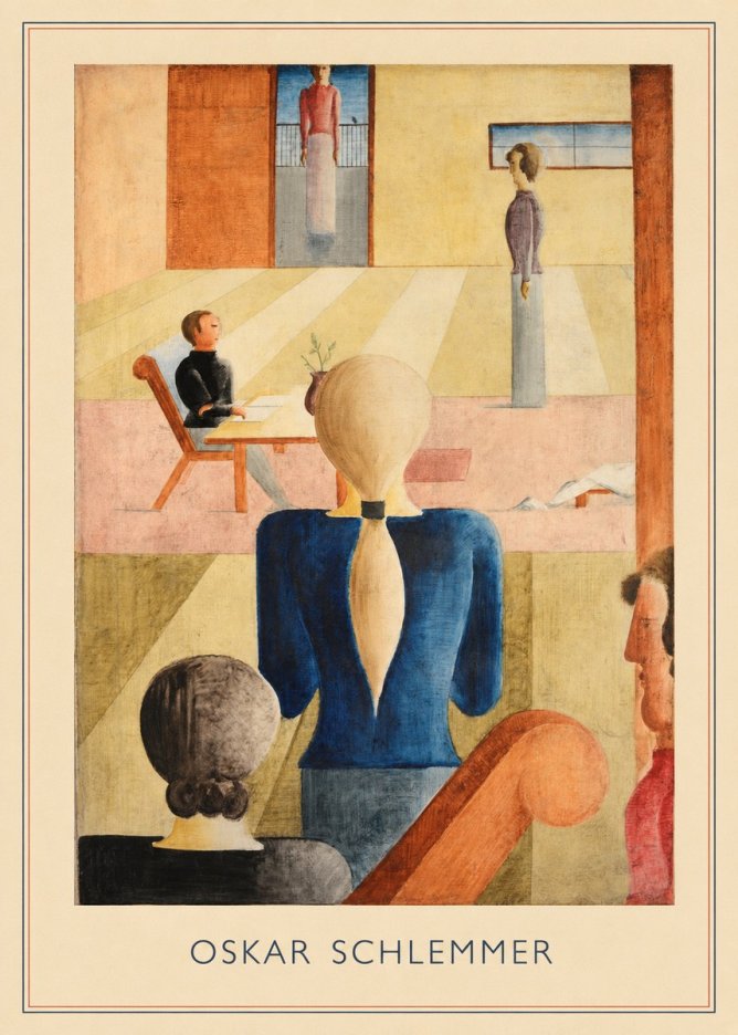 Oskar Schlemmer Composition with Figures No4 - Poster