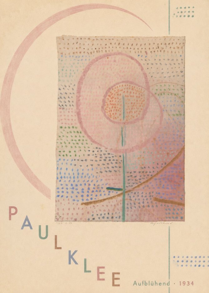 Paul Klee Aufblühend No6 - Poster