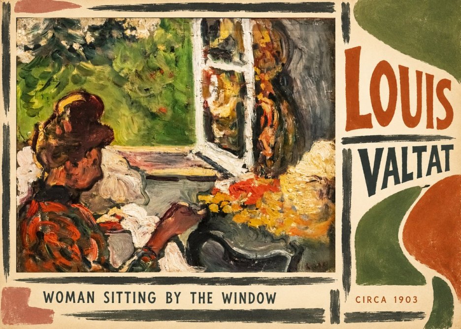 Louis Valtat Woman Sitting by the Window No6 - Poster