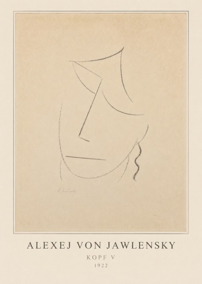 Alexej von Jawlensky Kopf V No3 - Poster