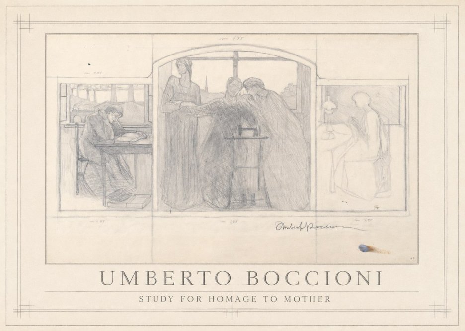 Umberto Boccioni Study for Homage to Mother No1 - Poster