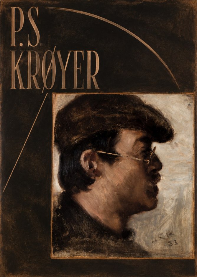 P.S. Krøyer Self-portrait with a Cap No6 - Poster