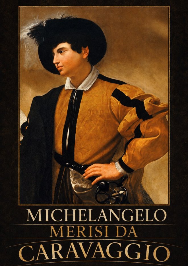 Michelangelo Merisi da Caravaggio Portrait of a Young Man No3 - Poster