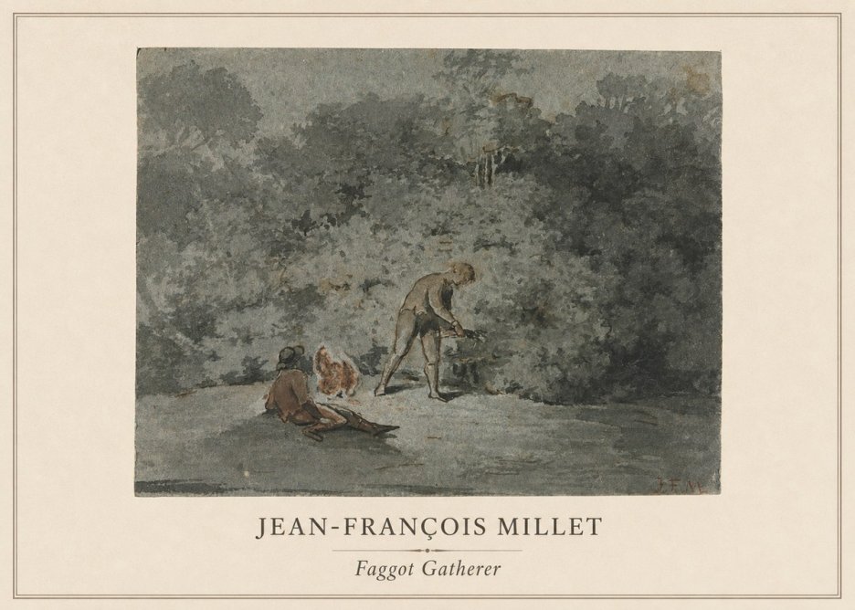 Jean-François Millet Faggot Gatherer No1 - Poster