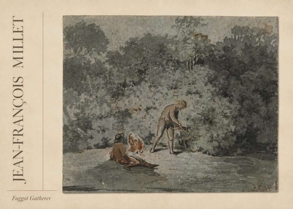 Jean-François Millet Faggot Gatherer No2 - Poster