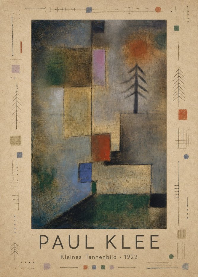 Paul Klee Kleines Tannenbild No3 - Poster