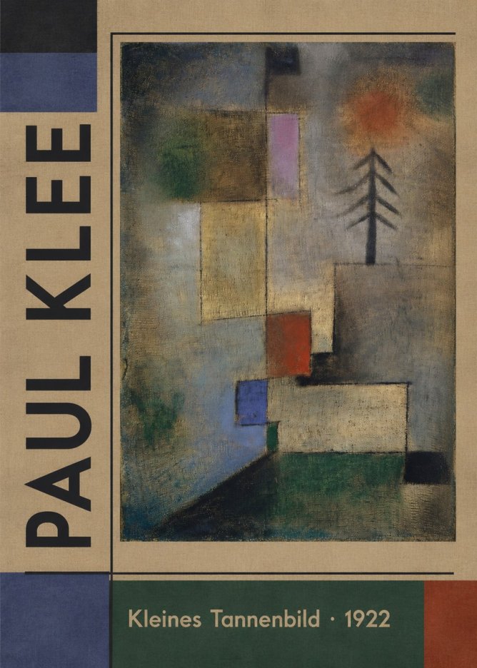 Paul Klee Kleines Tannenbild No6 - Poster