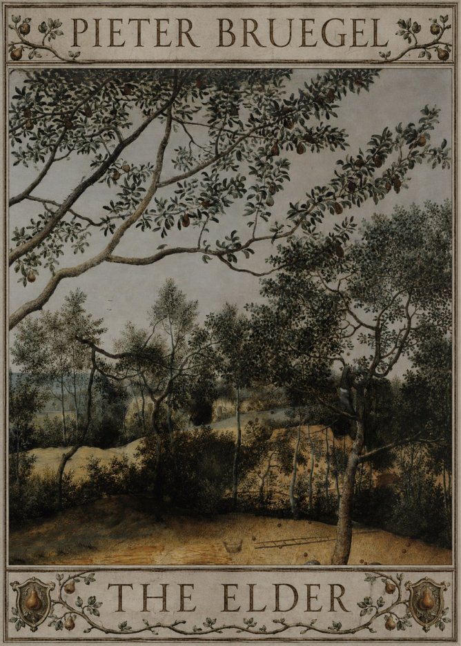 Pieter Bruegel Branch of a Pear Tree No4 - Poster