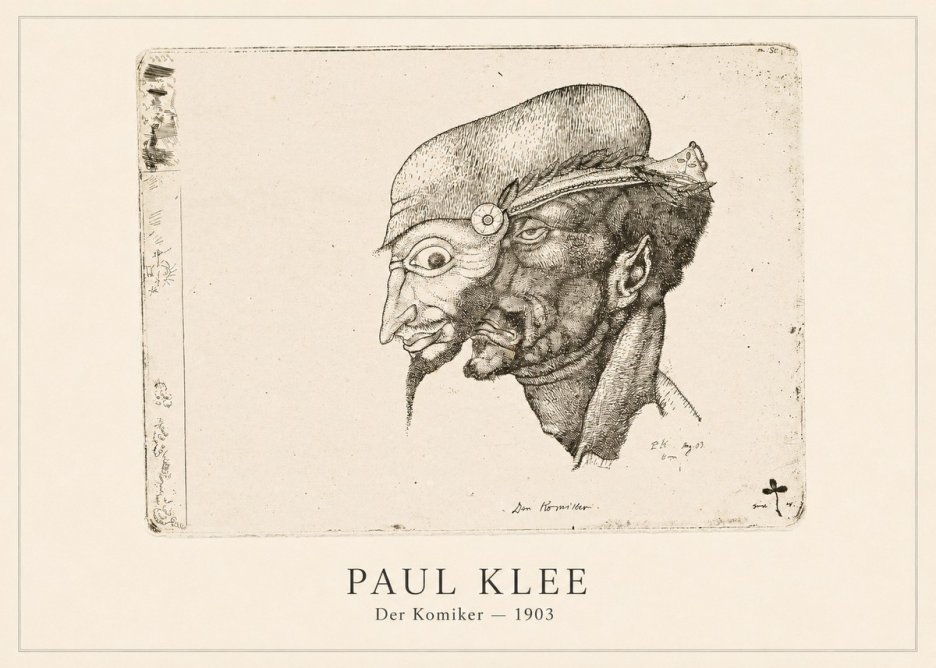 Paul Klee Der Komiker No4 - Poster