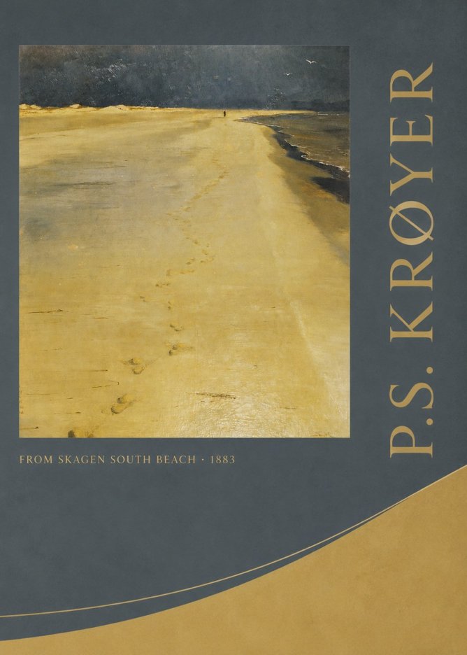 P.S. Krøyer From Skagen South Beach No2 - Poster