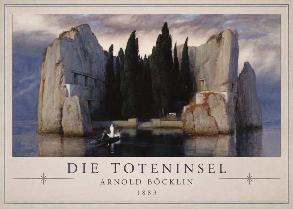 Arnold Böcklin Die Toteninsel V No1 - Poster