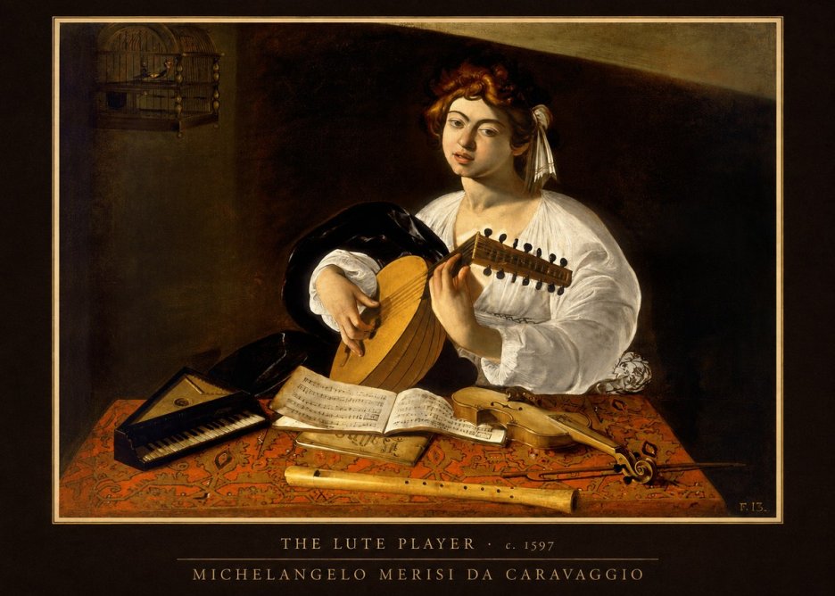 Michelangelo Merisi da Caravaggio The Lute Player No6 - Poster