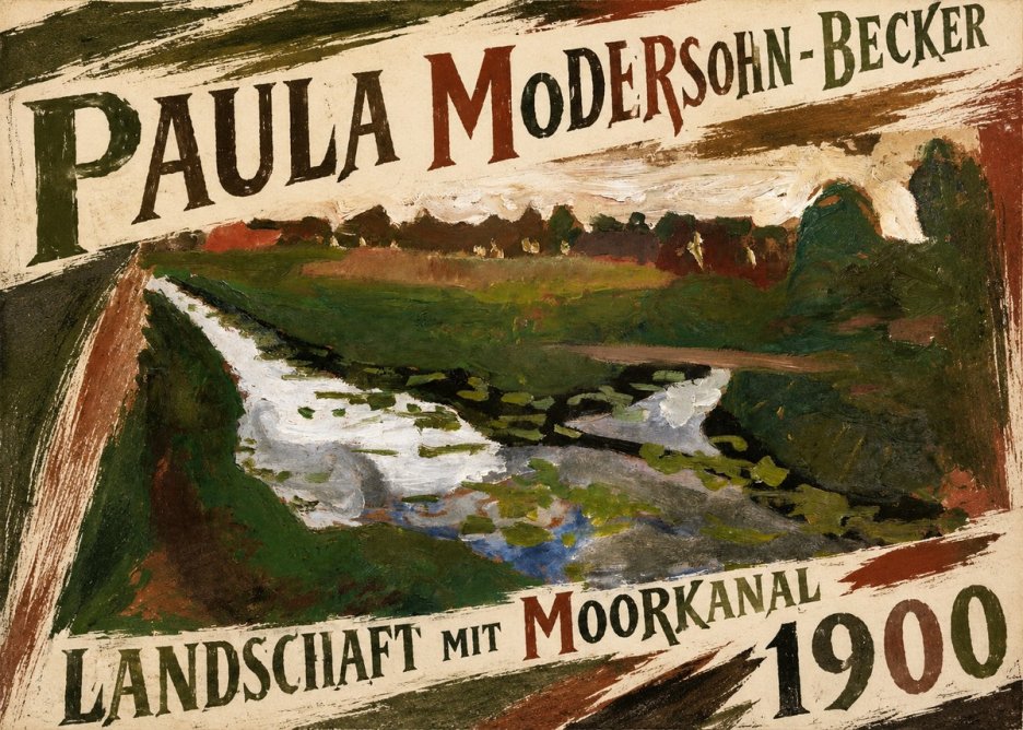 Paula Modersohn-Becker Landschaft Mit Moorkanal No5 - Poster