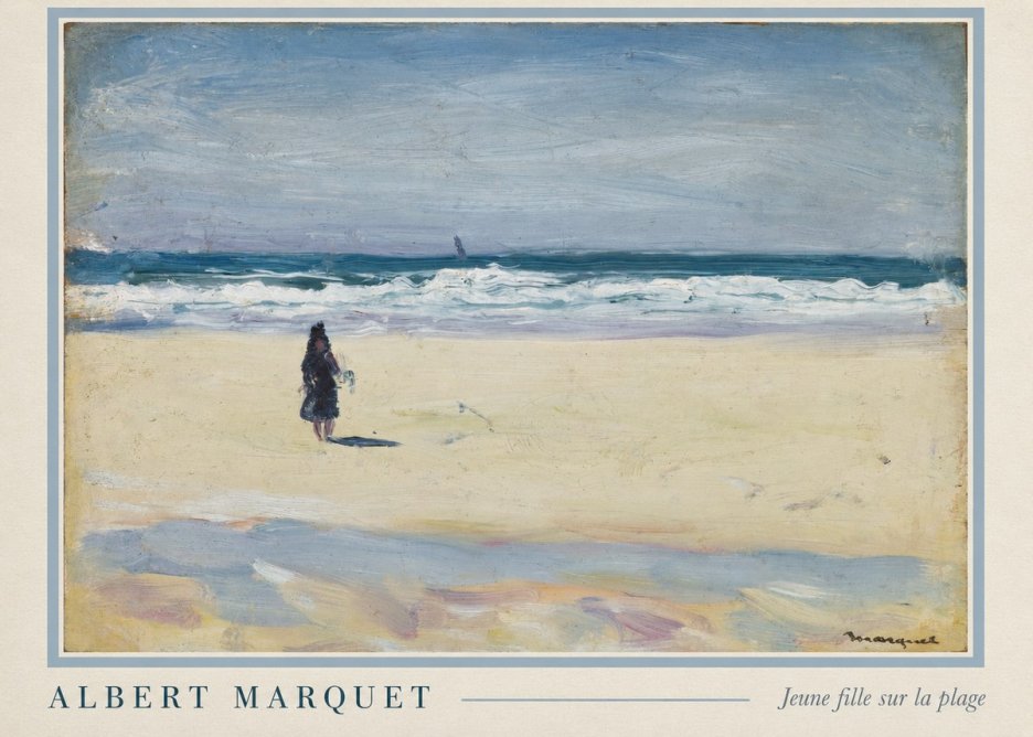 Albert Marquet Jeune Fille Sur La Plage No6 - Poster