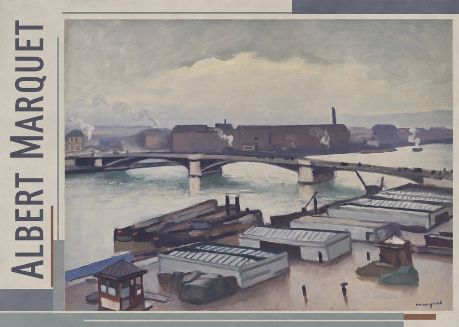Albert Marquet River Scene, Paris No2 - Poster