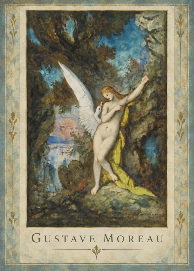Gustave Moreau Leda and the Swan No5 - Poster